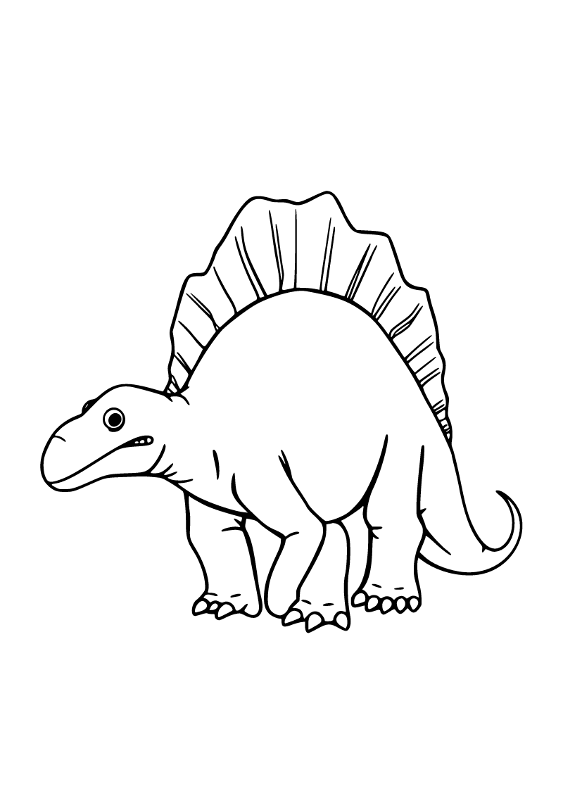 Dimetrodon boyama sayfası