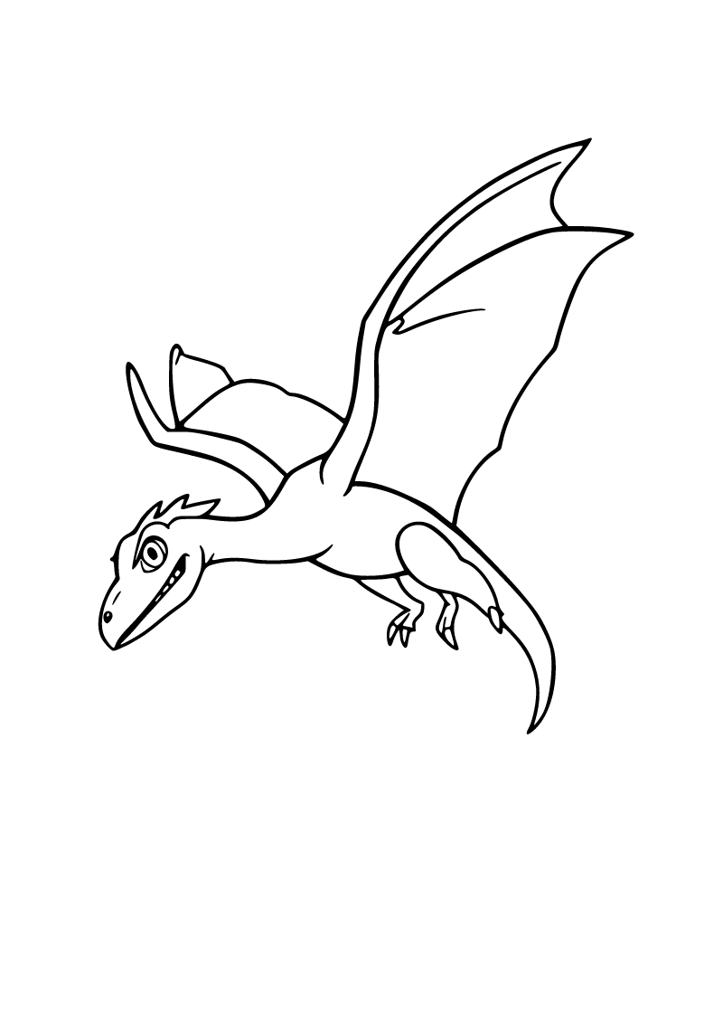 Pterodaktil boyama sayfası
