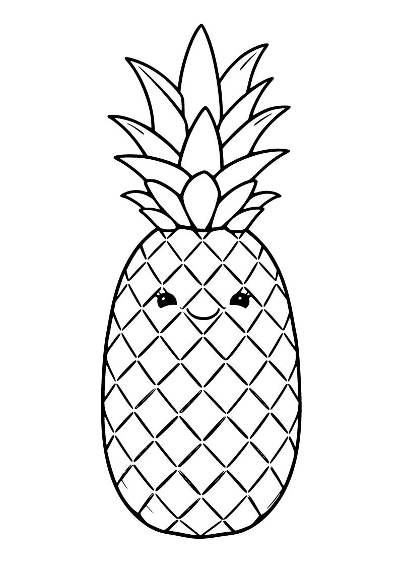 Ananas boyama sayfası