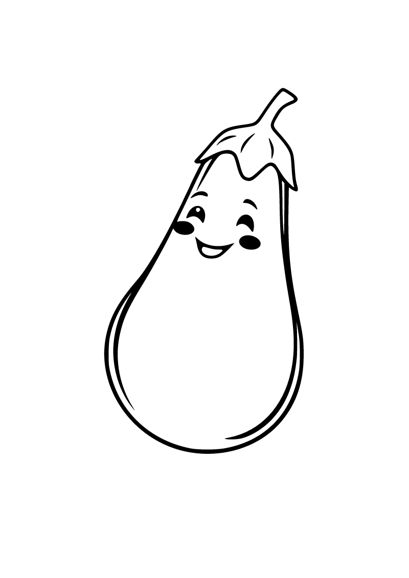 Patlıcan boyama sayfası